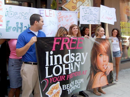 Free Lindsay Lohan Rally Free Lindsay Lohan Rally